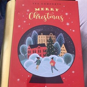 Merry Christmas tea Tin empty
